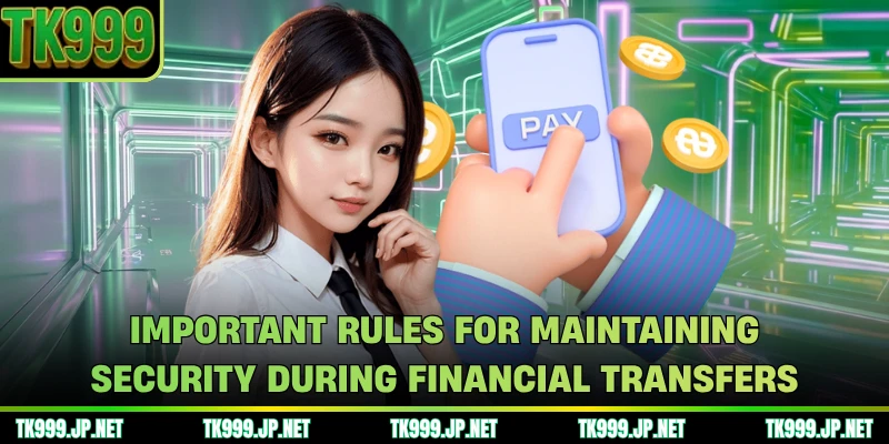 Important rules for maintaining security during financial transfers