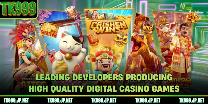 Leading developers producing high quality digital casino games