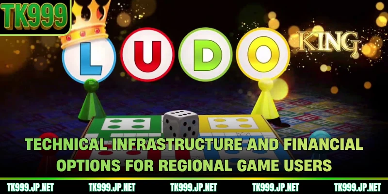 Technical infrastructure and financial options for regional game users