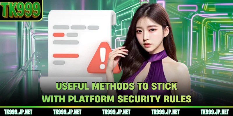Useful methods to stick with platform security rules